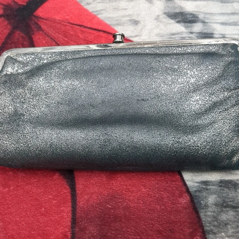 Hobo Black And Silver Clutch